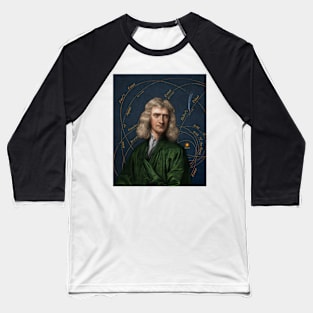 Isaac Newton and orbital motion (C021/9466) Baseball T-Shirt